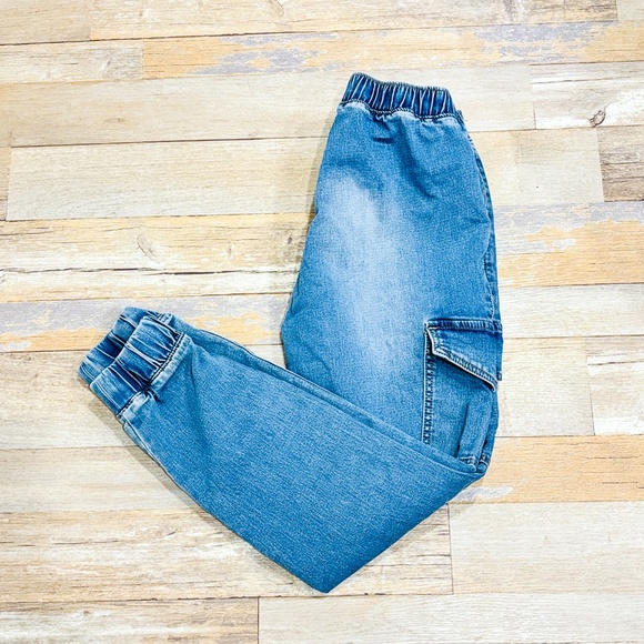 STREETWEAR SOCIETY Washed blue cargo jeans - Picture 7 of 10